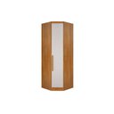 Ver imagem 1 de Guarda Roupa Closet Solteiro de Canto Obliquo Rizon/linea C/ 1 Porta Cumaru/fendi 25 - Novo