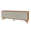 Ver imagem 1 de Buffet Premium 5 Portas Naturalle Off White Pés em Madeira