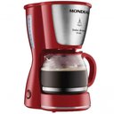 Ver imagem 1 de Cafeteira Eletrica 550W Mondial Faz 18 Xicaras Ellegance Red Inox 110V