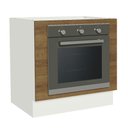 Ver imagem 1 de Balcão para Forno de Embutir 80 X 60 Cm sem Tampo Branco/rustic Glamy, Stella Madesa Branco/rustic