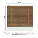 Ver imagem 7 de Balcão para Forno de Embutir 80 X 60 Cm sem Tampo Branco/rustic Glamy, Stella Madesa Branco/rustic