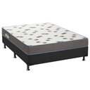 Ver imagem 1 de Cama Box Casal: Colchão Espuma Ortobom D33 Light + Base CRC Suede Gray(138x188)