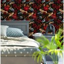 Ver imagem 2 de Papel de Parede Temático Rosas e Armas - 1,50x0,50m