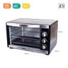 Forno Elétrico de Bancada Moob 45L Preto 110V com Luz Interna (com Luva Termica) - 2