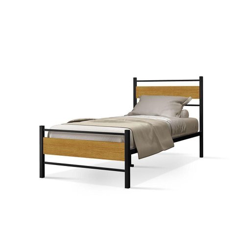 Cama Infanto Juvenil Solteiro Lilly Klm Store Preto/canela