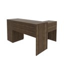 Ver imagem 6 de Mesa para Escritório com Mesa de Apoio e 3 Gavetas Me4101 Nogal Tecnomobili