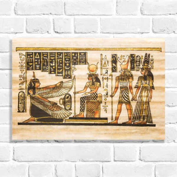 Quadro Decorativo Pergaminho Egípcio Antigo