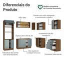 Ver imagem 4 de Armário de Cozinha Completa de Canto 399 Cm Rustic/cinza Lux Madesa 01