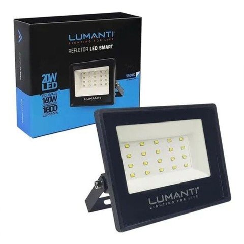 Refletor Led Smart Eco 20w 6500k Branco 6500k