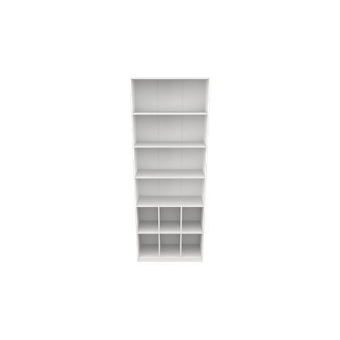 Armário Cabideiro Gaveteiro Misto M42 Closet Loja 100% Mdf Vetorial Móveis Branco