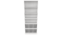 Ver imagem 1 de Armário Cabideiro Gaveteiro Misto M42 Closet Loja 100% Mdf Vetorial Móveis Branco