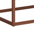 Ver imagem 3 de Mesa de Cabeceira Eros Branca 60cm com 2 Gavetas Pés de Metal Cobre Estilo Industrial