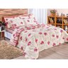 Kit Edredom Super King Grande Dupla Fece Rosê 180 Fios 3 Peças 2,80m x 2,40m - 4