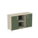 Ver imagem 3 de Armário Credenza 2 Portas Pivotante P25 Cinza/Walnut/Salvia