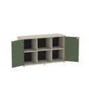 Ver imagem 5 de Armário Credenza 2 Portas Pivotante P25 Cinza/Walnut/Salvia
