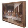 Quadro Decorativo Caixa a Última Ceia - Leonardo da Vinci  Tacolado Moldura Caixa Alta 4,5cm Madeira - 3