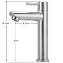 Ver imagem 3 de Torneira Banheiro Aço Escovado Baixa
