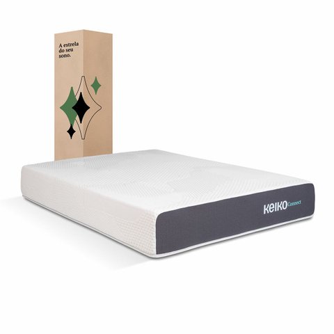 Colchão Casal Connect com Molas D33 App de Massagem 25x138x188 Keiko Colchões