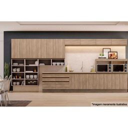 Armário Aéreo Cozinha Modulado Maxxi G772 c/ 1 Porta Basculante 60cm Nogal - Kappesberg - 4