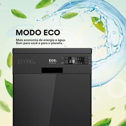 Lava-louças 10 Serviços Eos Slim All Black Ell10p 220v - 4