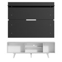 Ver imagem 7 de Rack Madesa Dubai e Painel para Tv até 65 Polegadas com Pés - Branco/preto 0977