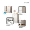 Ver imagem 4 de Guarda Roupa Infantil Flocos com Gaveteiro Soft e Berço Americano Soninho 3 Portas 2 Gavetas MDF