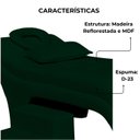 Ver imagem 2 de Maca Estofada Estética Botonê 60 Cm Sobrancelha Cilios Cor:verde