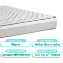 Ver imagem 2 de Kit Cama Box + Cabeceira + Colchão Queen Molas Ensacadas - Hanover - Inducol