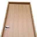 Ver imagem 3 de Kit Porta de Madeira Lisa Angelim 215x66cm Batente 11cm Uniportas Abertura Direita Natural