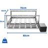 Gira Grill Inox 6 Espetos para Churrasqueira Bivolt Pratic - 6