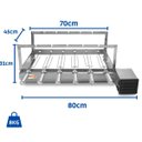 Ver imagem 6 de Gira Grill Inox 6 Espetos para Churrasqueira Bivolt Pratic