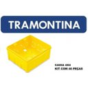 Ver imagem 1 de CAIXA PLÁSTICA DE EMBUTIR 4x4 TRAMONTINA CX/40