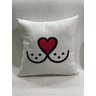 Capa de Almofada Decorativa Focinho de Coração 100% Algodão para Sofá - 43x43cm - 2