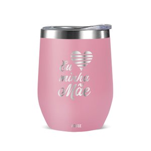 Copo Térmico Aduze Cuia Classic Amo Minha Mãe 300ml - Rosa