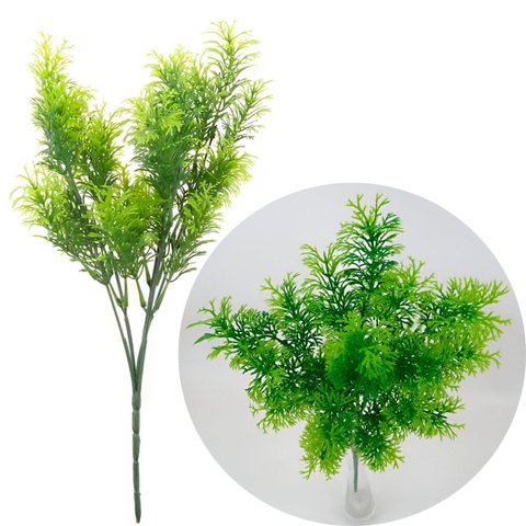 Kit 12 Algas Marinhas Artificiais Verde Planta Oceano 30cm