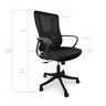 Cadeira Presidente Escritório Ergonômica Gogo Chair Go-51 - Preta - 5