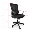 Ver imagem 5 de Cadeira Presidente Escritório Ergonômica Gogo Chair Go-51 - Preta