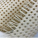Ver imagem 7 de Palhinha Indiana Rattan Sextavada Tela Natural 2m X 50cm:palha