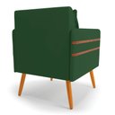 Ver imagem 6 de Kit 02 Poltronas Mari Veludo Verde Pés Palito Castanho - D’Rossi