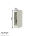 Ver imagem 3 de Balcão Porta Toalha 20cm 100% MDF Fineze Henn