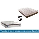 Ver imagem 3 de Cama Box Casal: Colchão Molas Ensacadas Plumatex Masterpocket Personalle + Base Crc Suede Brown(