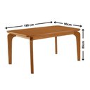 Ver imagem 4 de Mesa de Jantar Liz 180cm Tampo MDF Canto Copo Laminado com 6 Cadeiras Lira