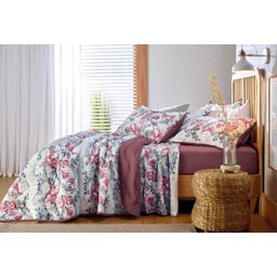 Edredom Altenburg Queen Malha Rosebud Cinza - 3