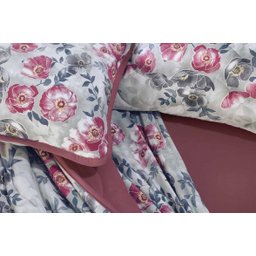 Edredom Altenburg Queen Malha Rosebud Cinza - 2