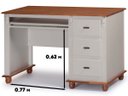 Ver imagem 3 de Escrivaninha Linz 3 Gavetas 80 X 132 X 50 Cm (a X L X P)