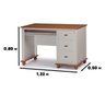 Escrivaninha Linz 3 Gavetas 80 X 132 X 50 Cm (a X L X P) - 4