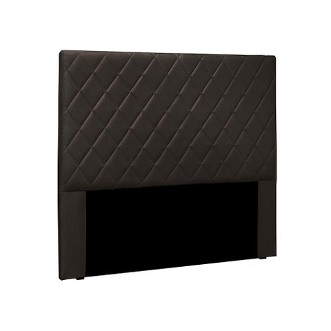 Cabeceira Dubai para Cama Box King 195cm Corino Marrom - D’Rossi