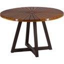 Ver imagem 1 de Mesa Bali 1,20m Redonda com Tampo de Madeira em Alumínio para Edícula, Varanda, Piscina e Jardim Tra