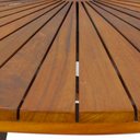 Ver imagem 2 de Mesa Bali 1,20m Redonda com Tampo de Madeira em Alumínio para Edícula, Varanda, Piscina e Jardim Tra
