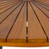 Mesa Bali 1,20m Redonda com Tampo de Madeira em Alumínio para Edícula, Varanda, Piscina e Jardim Tra - 2